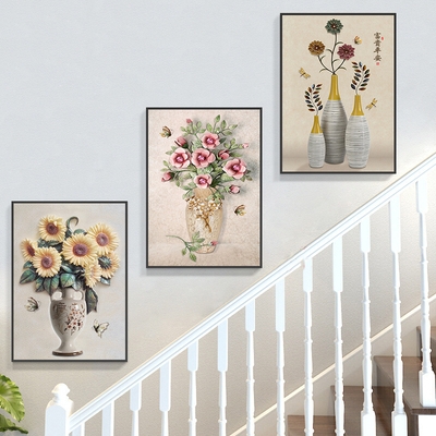 楼梯走道装饰画欧式图片