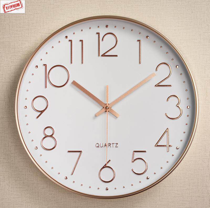 电子钟表挂墙上美容院表钟装饰简挂钟墙挂式客厅玄关表钟壁挂新