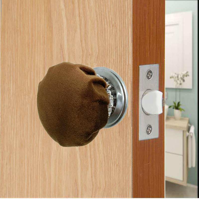 门把手保护套保暖防撞垫纯棉门把手套冬防静电门把套入户门把手套