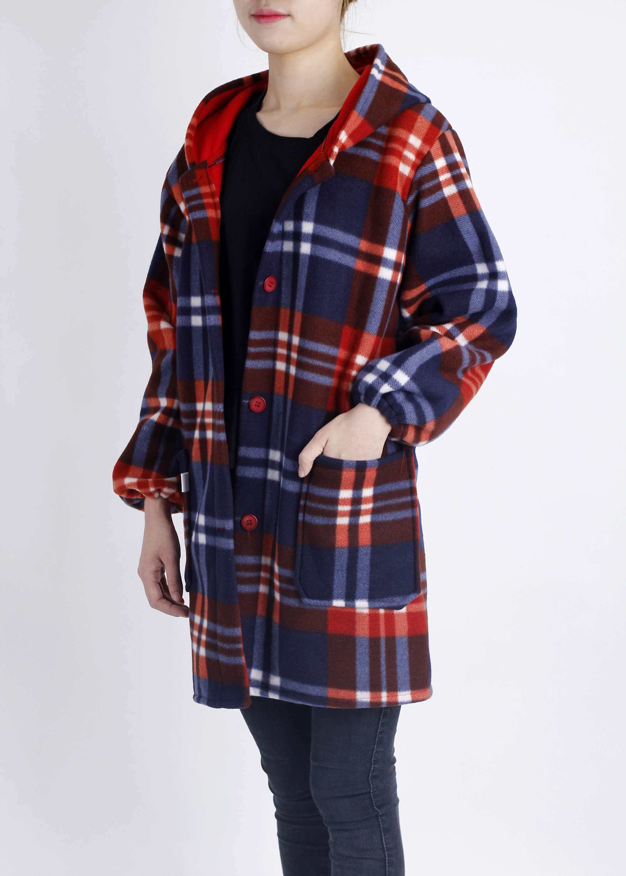 女罩衣2020年新款加绒冬季灶衣上班特大码无帽加绒可外穿流行套