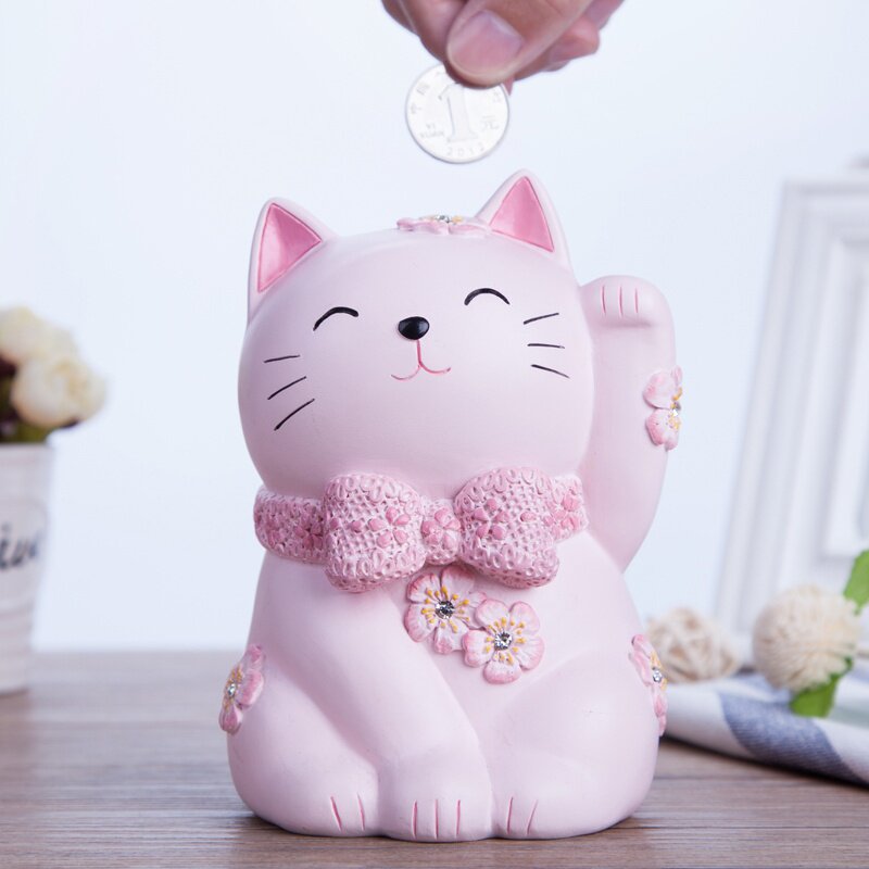 不出存钱罐抖音同款粉嫩少女心女生可爱网红储钱罐大容量创意—储蓄罐