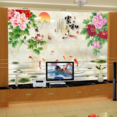 大厅电视背景墙装饰瓷砖图片