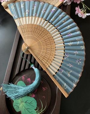 扇子折扇布料图片