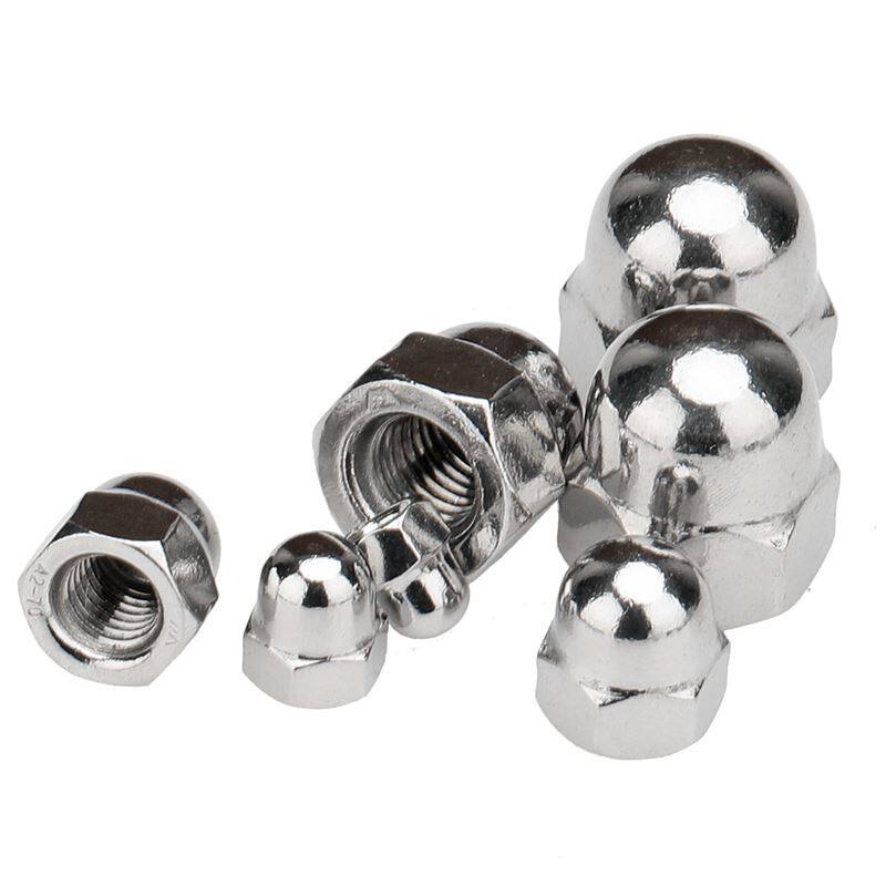 304不锈钢盖型螺母din1587盖形装饰帽圆球头螺帽m3m4m5m6m8m10m