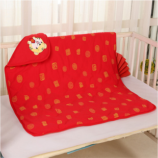 0一6月初生婴儿睡袋出院包被45月份夏款襁褓巾信封式大红色包巾单