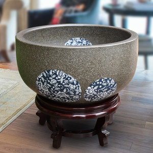 睡莲碗莲缸家用客厅图片