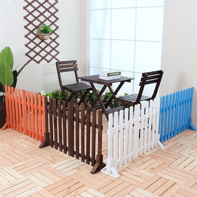 篱笆围栏儿童防腐木栅栏宠物挡门室内小狗隔离栏窗台护栏花卉装.