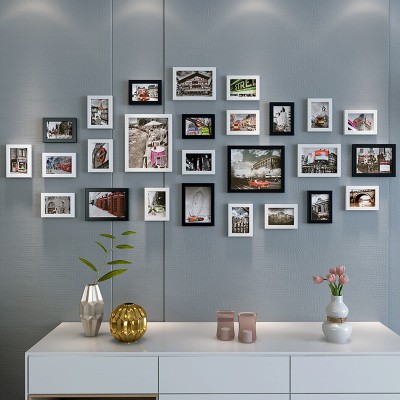 照片墙装饰相框墙贴挂墙创意个性组合简约现代客厅墙上画框相片墙