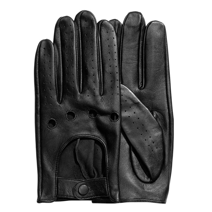 亡命驾驶男士真皮机车手套黑色防滑夏季k骑行男款开车羊皮手套男