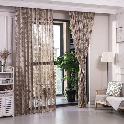 咖啡厅窗帘纱帘图片