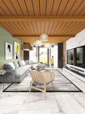 仿木纹集成吊顶图片