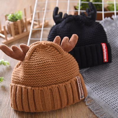 男童毛线帽子中大童图片