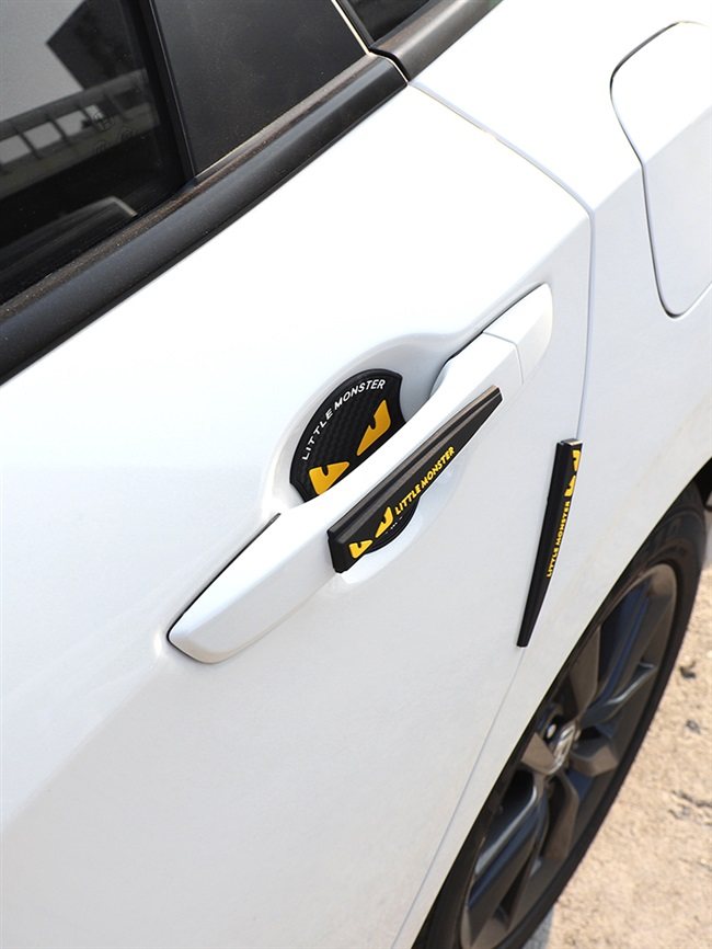 车门贴纸保护膜汽车门拉手卡通隐形门碗保护贴把手漆面划痕防刮贴