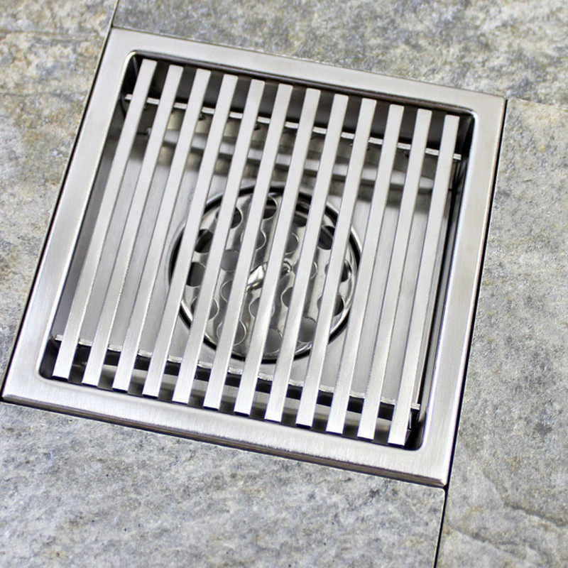 加厚卫生间浴室淋浴房排水槽方形防臭地漏条形不锈钢长条地漏304