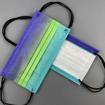 口罩一次性多种颜色图片