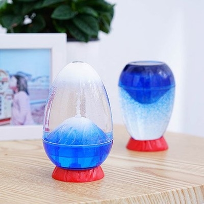 创意油滴沙漏计时器摆件液体油漏火山爆发儿童饰品玩具小生日礼物