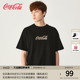 Coca-Cola/可口可乐 夏季冰感短袖t恤男美式复古体恤夏装潮牌衣服