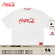 Coca-Cola/可口可乐 简约圆领短袖T恤男夏季美式纯色半袖夏装上衣