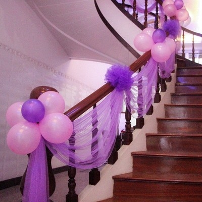 布置室内院子装饰客厅卧室婚礼婚房结婚丝带用品气球彩带拉花彩条