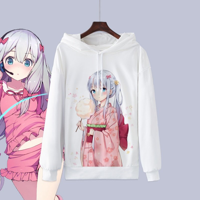 埃罗芒阿老师我的妹妹是黄漫周边连帽卫衣和泉纱雾动漫长袖衣服优惠券