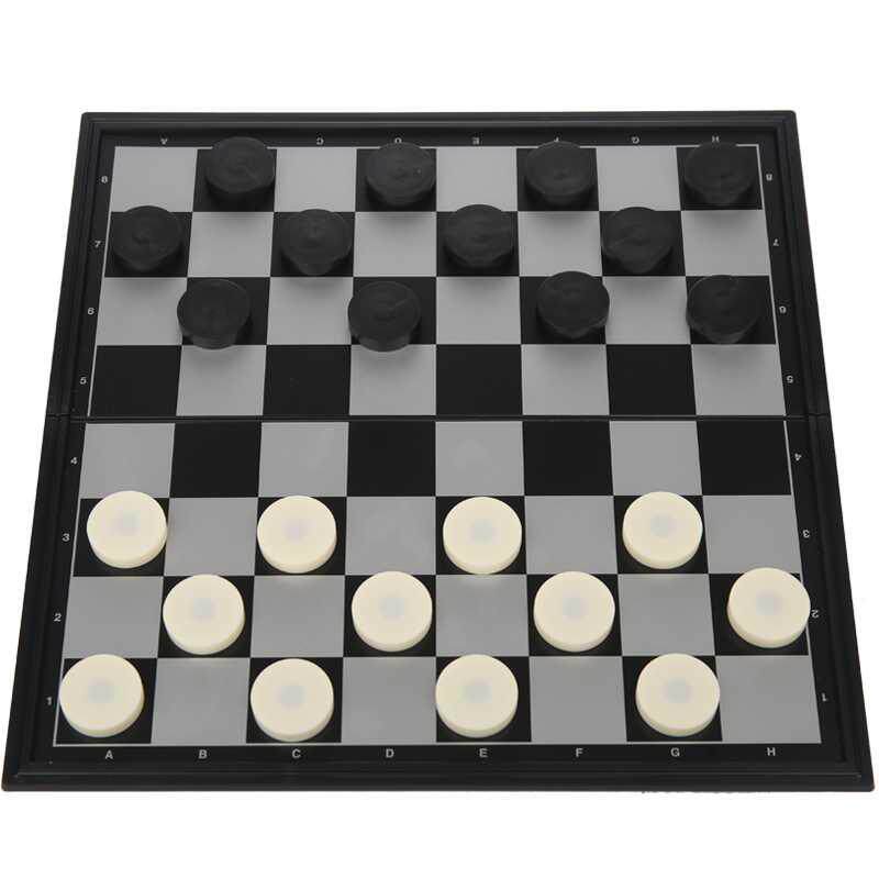 学生棋子国际跳棋磁性便携棋盘成人大号西洋格折叠100儿童