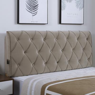 定制床头靠垫软包布艺榻榻米靠背罩套可拆洗双人防撞新品绒布欧式