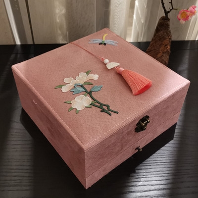 绒布戒指盒古风价格