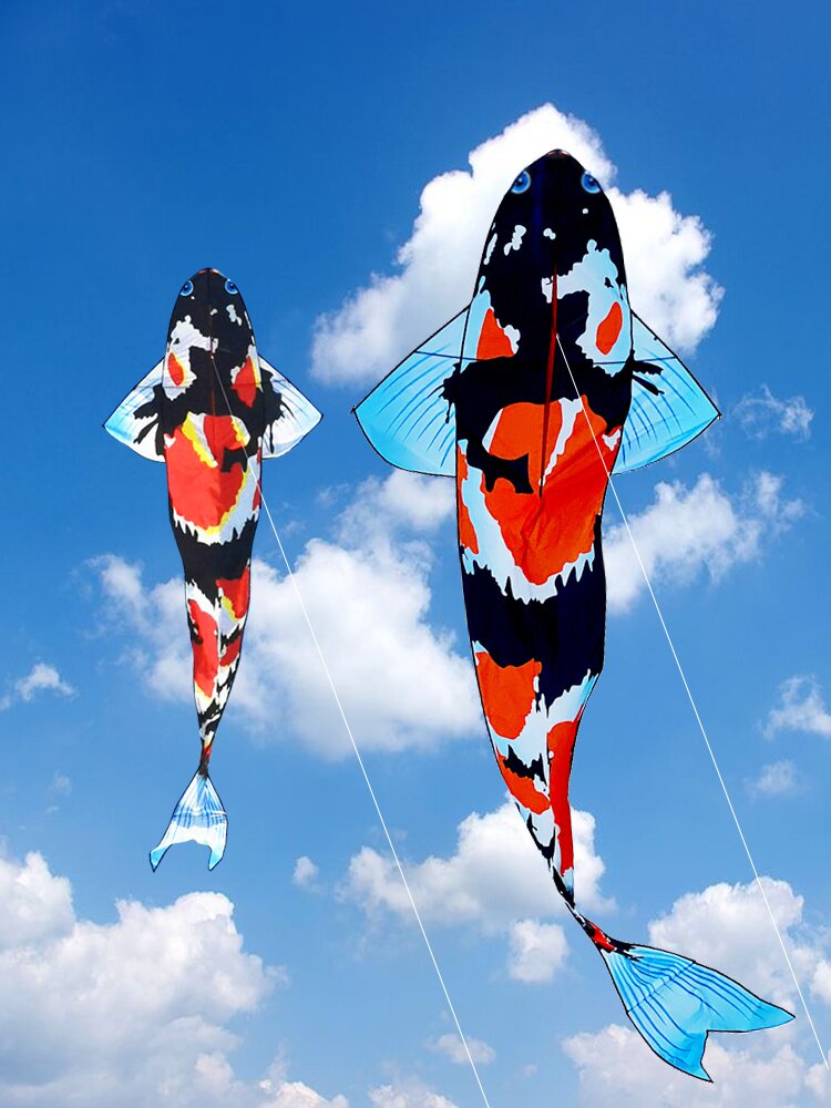 潍坊2021年新款风筝大人专用潍坊易p飞锦鲤鱼风筝大型高档成人