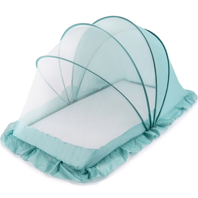 婴儿g蚊帐罩可折叠宝宝睡觉防蚊床上新生儿童婴幼儿小孩蒙古包通