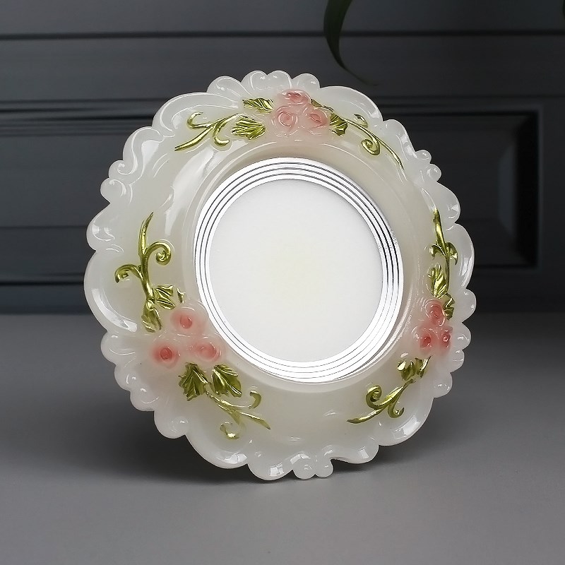 三色玉石灯图片