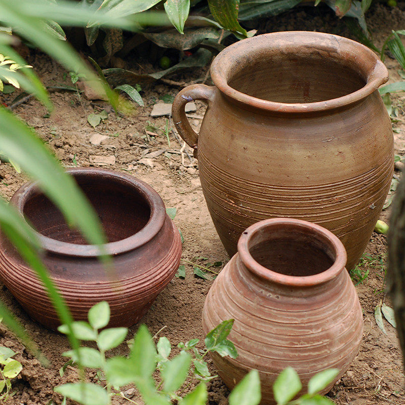 花盆陶红红多仿古烧肉肉红透气陶粗瓦盆复古花盆