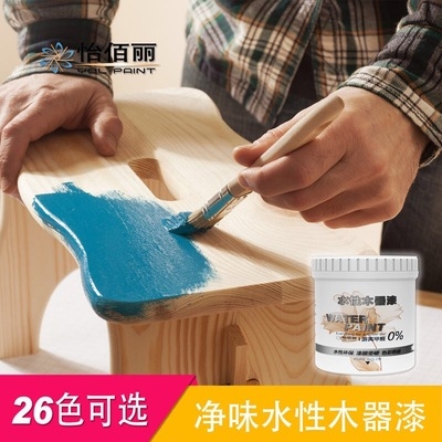 自家具柜子刷木板漆漆刷的无无味桌子木头色油漆甲醛改木器漆翻新