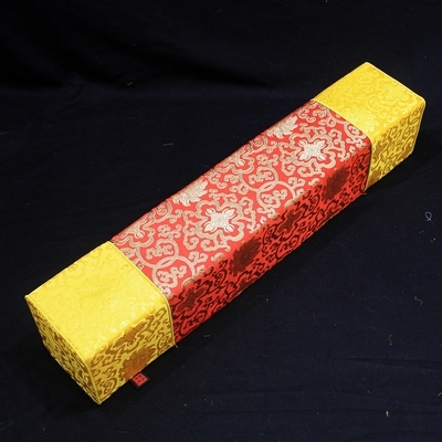 中国风长枕头古代老式织锦缎宫廷长方形手枕定制罗汉床宝座用方枕