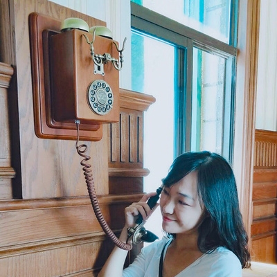 壁挂式仿古电话图片