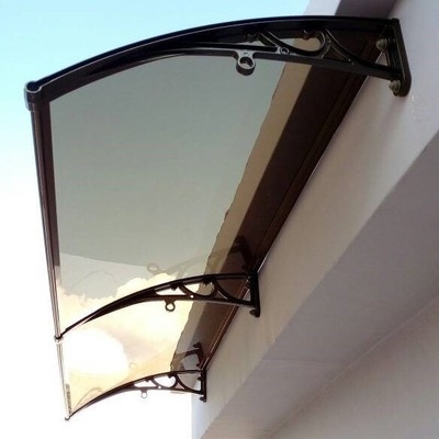 雨棚板屋檐遮雨棚阳台防雨蓬窗户外挡遮阳空调外机罩门窗无声静音