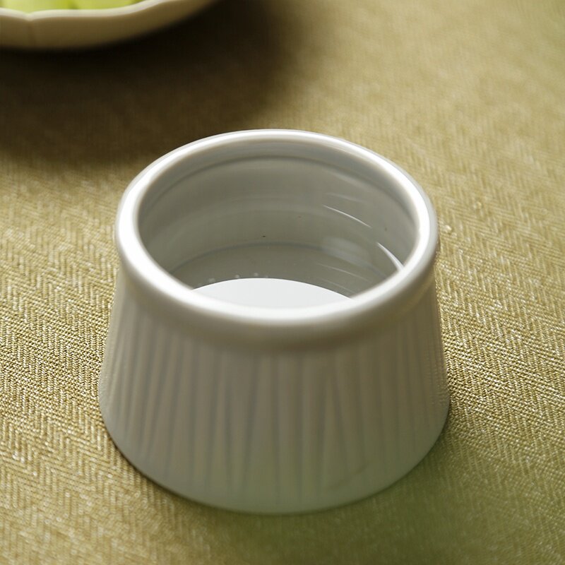 (今日10折)糕点盘子点心盘中式 古风茶几果架 可沥水陶瓷高足高脚盘点