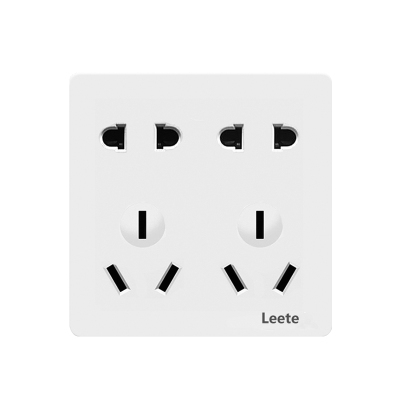 十孔插座家用86型暗装墙壁10孔10a16a通用插座面板多孔双五孔电源