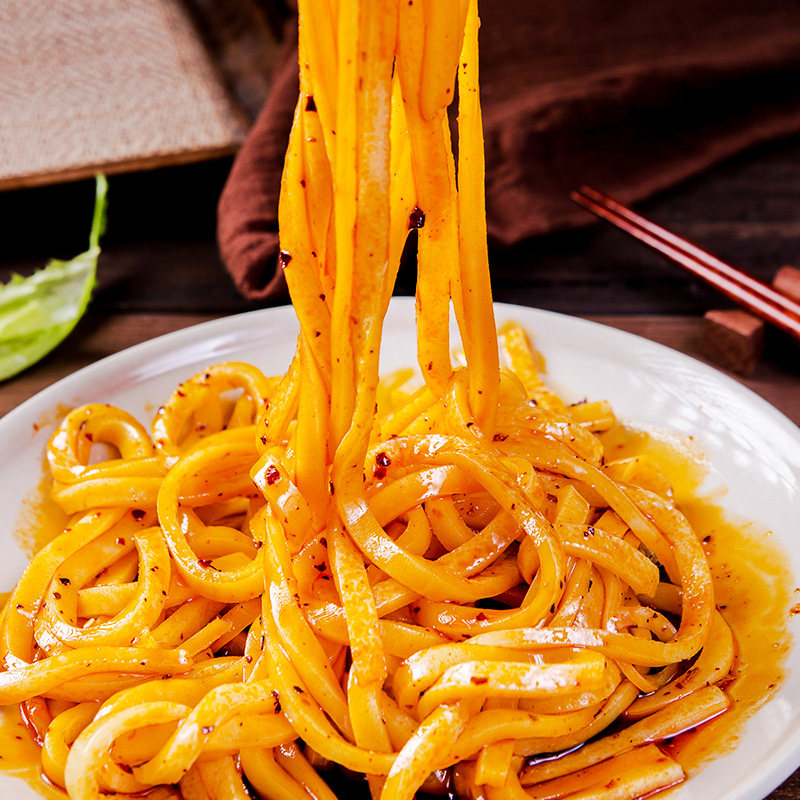 2022新货兰州酿皮面皮微尝高担水洗大宽面筋甘肃特产小吃小龚酿皮