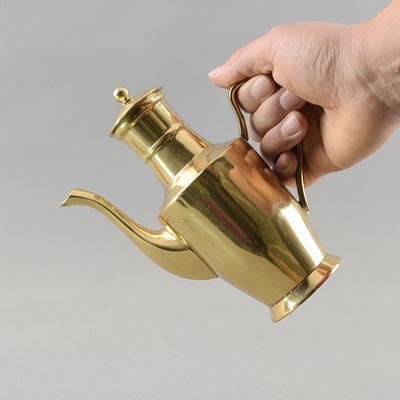 450毫升纯铜光身酒壶摆件铜酒具家用供奉祭祀财神观音复古倒酒杯