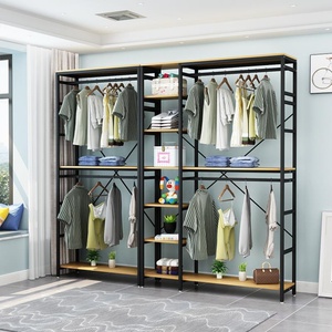 简易双层挂衣衣柜图片