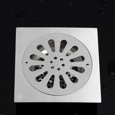 不锈钢5寸15cm配110管地漏大排量室外阳台院子雨水防臭超大号20cm