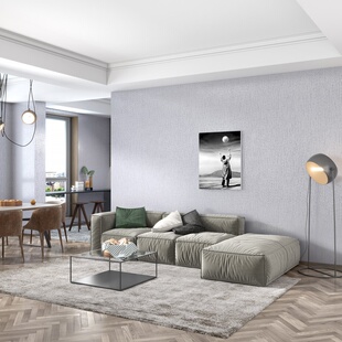 3d高精密无缝壁布简约现代纯色素色北欧轻奢墙布家居全屋卧室客.