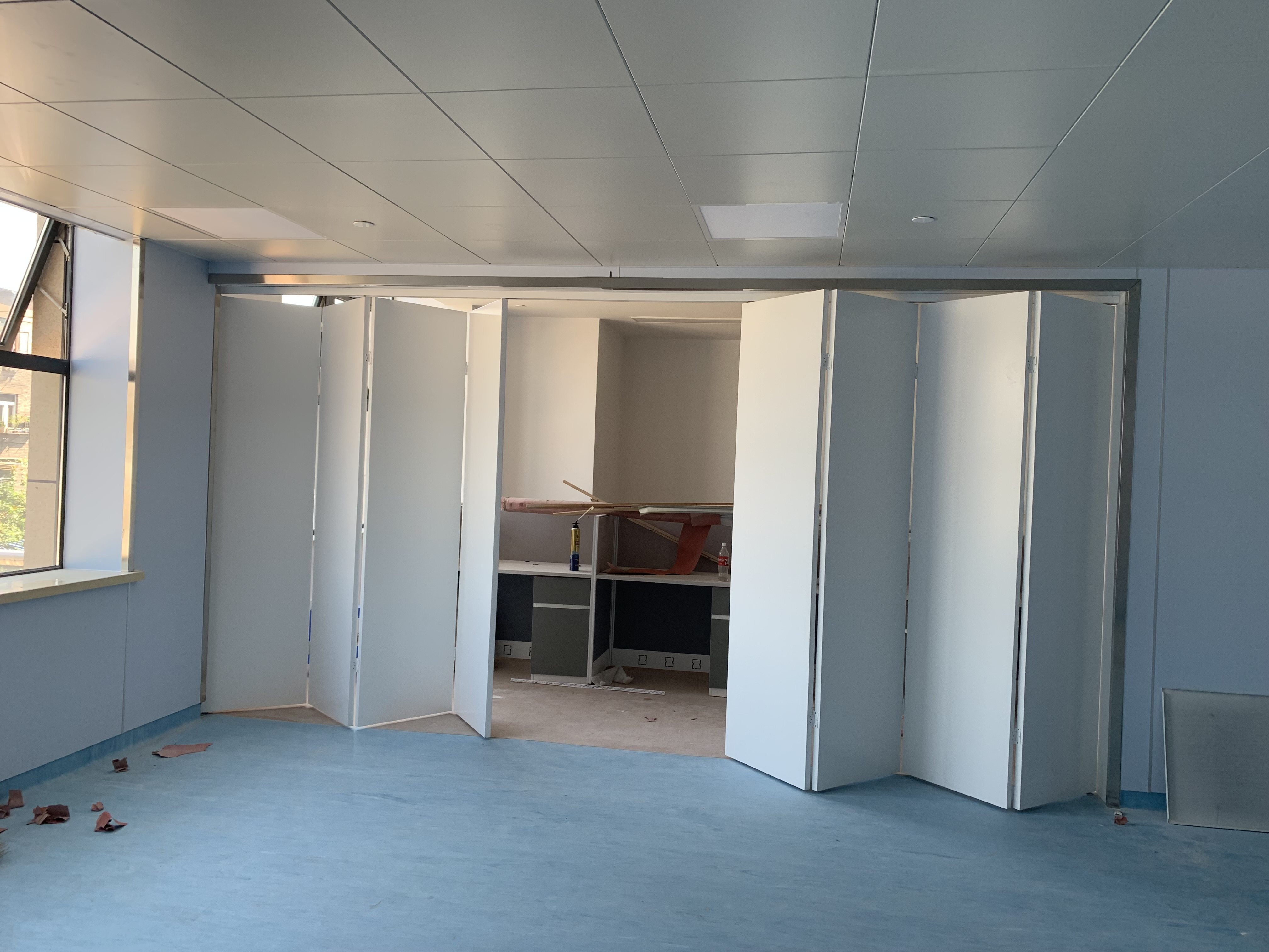 特价实木复合纯平板推拉折叠移门衣帽储物房间客厅阳台会议室隔断