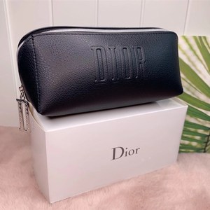 现货dior专柜赠品v化妆包零钱包收纳包白色小香风