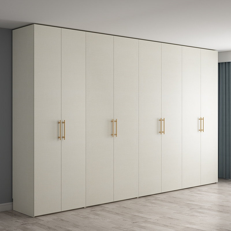 现代简约加深60cm家用卧室储物衣柜轻奢组合四六门平开门到顶衣橱