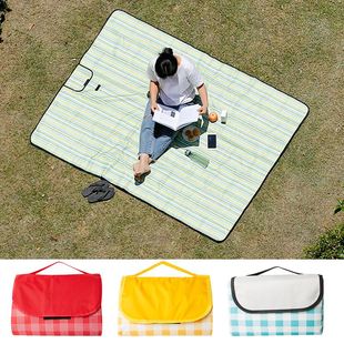 野餐垫户外便携野炊布地垫外出地垫子防J潮可折叠防水草坪沙滩垫