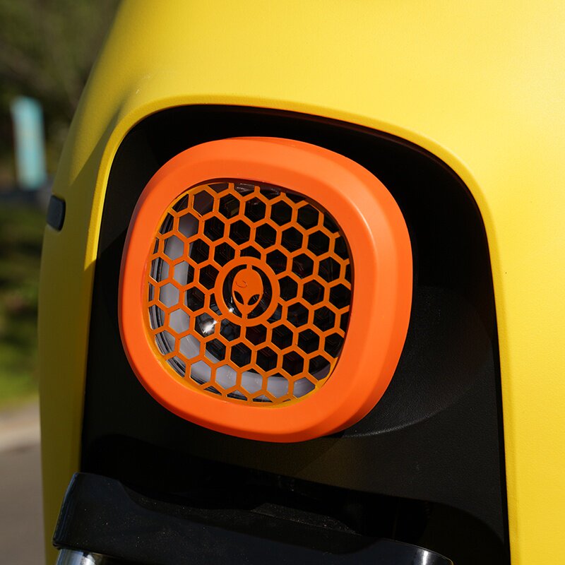 高档九号b80c40m通用电动车改装配件大灯罩大灯保护壳前灯防刮奢