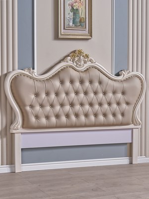 床头板欧式轻奢薄软包板式皮艺双人床头靠背板简约现代单买个床.