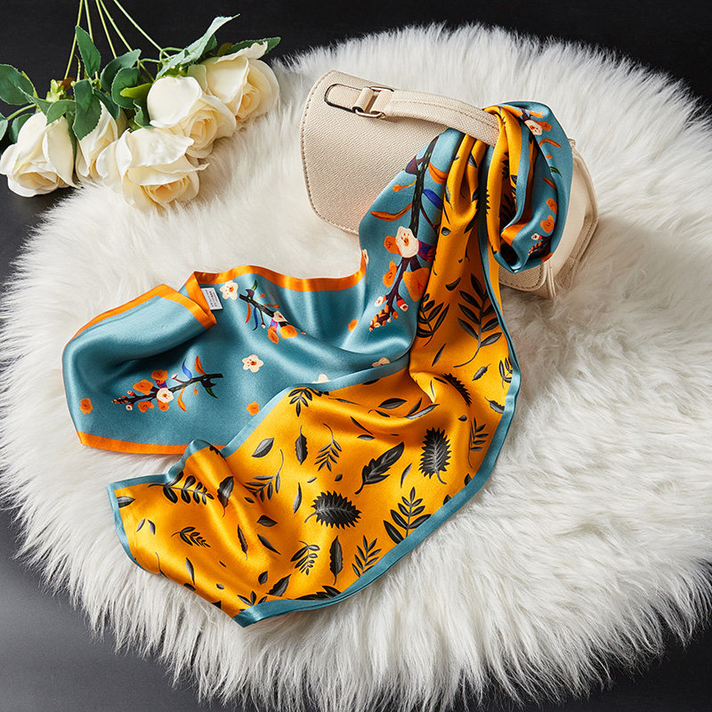 长条丝巾女领带夏季搭配衬衫细窄领巾桑蚕丝围巾春秋绑包真丝飘带