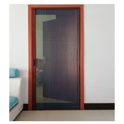 隐形纱门铝e合金防蚊虫大门卧室客厅推拉式折叠纱窗防水纱网免打